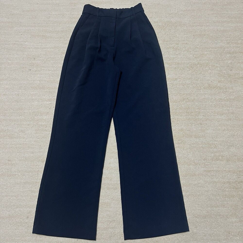Abercrombie & Fitch Navy Straight Leg Pants